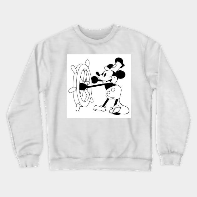 Steamboat Willie Crewneck Sweatshirt by PCH5150